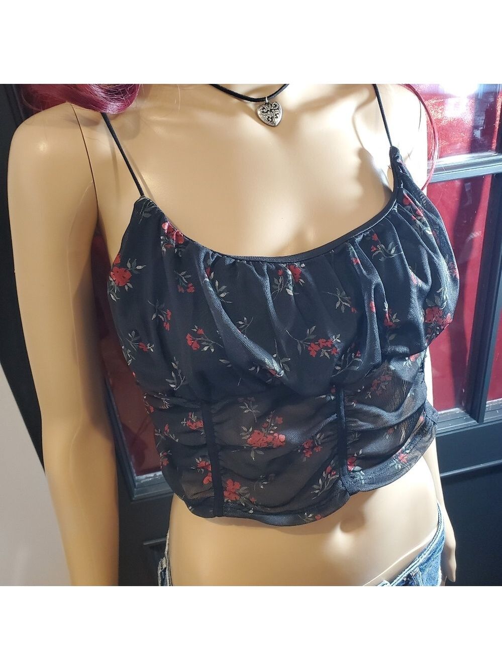 Garage Floral Sheer Cami